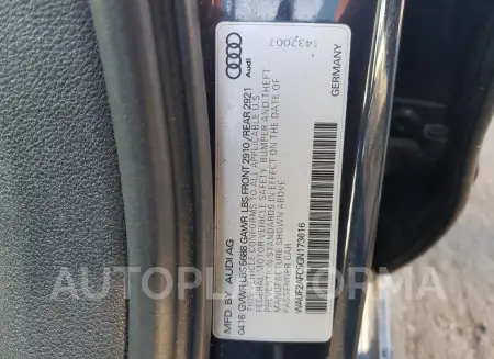 AUDI S6 PREMIUM 2016 vin WAUF2AFC5GN173616 from auto auction Copart