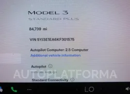 TESLA MODEL 3 2019 vin 5YJ3E1EA6KF301575 from auto auction Copart