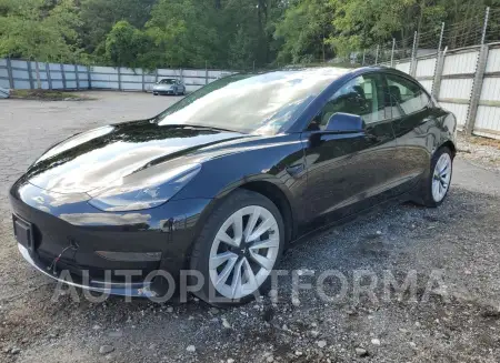 Tesla Model 3 2022 2022 vin 5YJ3E1EAXNF370001 from auto auction Copart