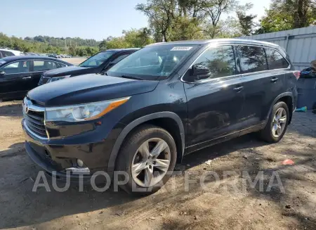 Toyota Highlander 2015 2015 vin 5TDDKRFH1FS083411 from auto auction Copart