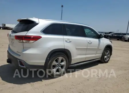 TOYOTA HIGHLANDER 2017 vin 5TDDZRFH8HS463456 from auto auction Copart