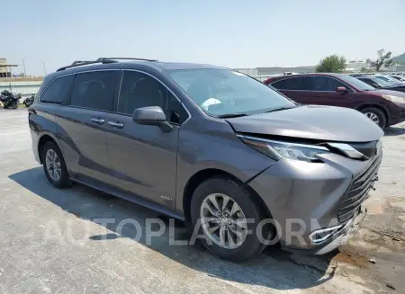 TOYOTA SIENNA XLE 2021 vin 5TDYRKECXMS001926 from auto auction Copart