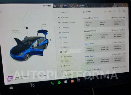 TESLA MODEL 3 2019 vin 5YJ3E1EB4KF474553 from auto auction Copart