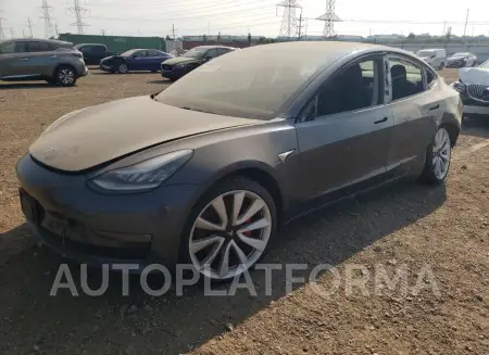 TESLA MODEL 3 2018 vin 5YJ3E1EBXJF083177 from auto auction Copart