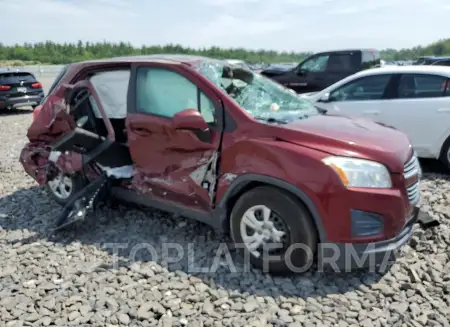 CHEVROLET TRAX LS 2016 vin 3GNCJKSB3GL257940 from auto auction Copart