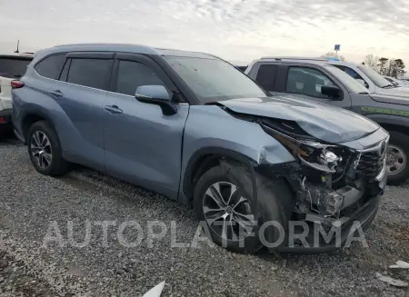 TOYOTA HIGHLANDER 2021 vin 5TDGZRAH1MS056559 from auto auction Copart