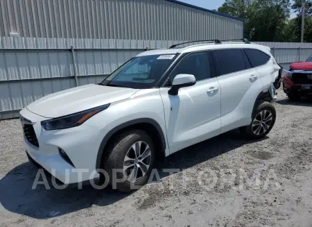 TOYOTA HIGHLANDER 2022 vin 5TDGZRBH0NS589437 from auto auction Copart