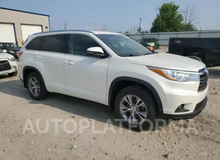 TOYOTA HIGHLANDER 2015 vin 5TDJKRFH3FS190690 from auto auction Copart