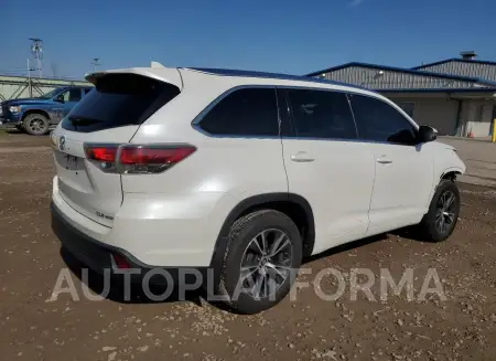 TOYOTA HIGHLANDER 2016 vin 5TDJKRFH9GS231048 from auto auction Copart