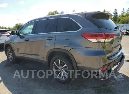 TOYOTA HIGHLANDER 2017 vin 5TDJZRFH4HS407999 from auto auction Copart