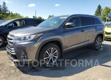 TOYOTA HIGHLANDER 2017 vin 5TDJZRFH4HS407999 from auto auction Copart