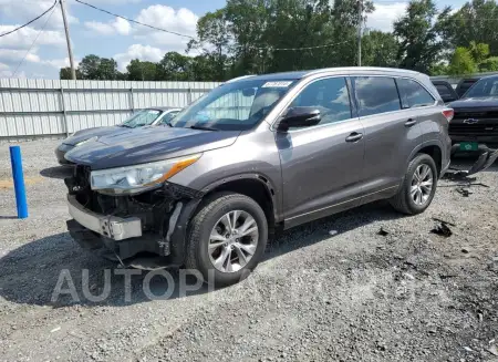 Toyota Highlander 2015 2015 vin 5TDKKRFH7FS114507 from auto auction Copart