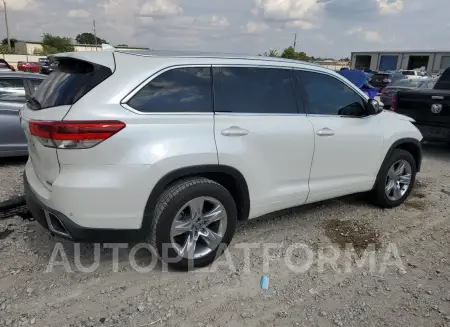 TOYOTA HIGHLANDER 2018 vin 5TDYZRFH3JS256822 from auto auction Copart