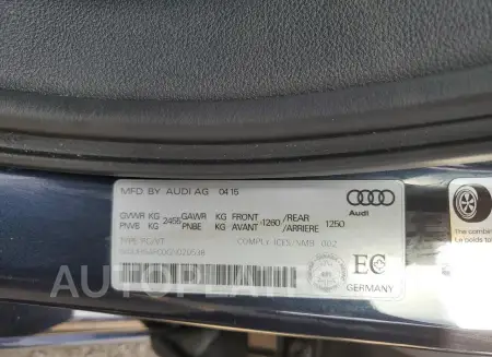 AUDI A6 PRESTIG 2016 vin WAUHGAFC0GN020538 from auto auction Copart