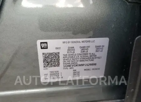 CHEVROLET TRAVERSE L 2023 vin 1GNEVGKW9PJ129898 from auto auction Copart