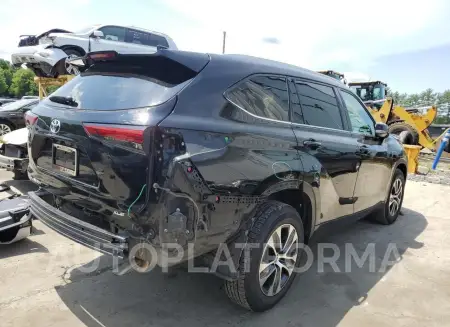 TOYOTA HIGHLANDER 2022 vin 5TDGZRAH9NS107923 from auto auction Copart