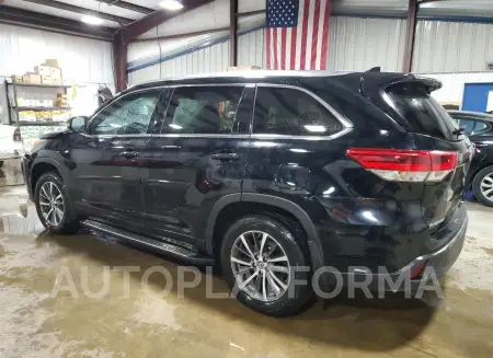 TOYOTA HIGHLANDER 2017 vin 5TDJZRFH0HS396645 from auto auction Copart