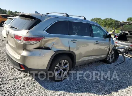 TOYOTA HIGHLANDER 2015 vin 5TDKKRFH2FS046309 from auto auction Copart