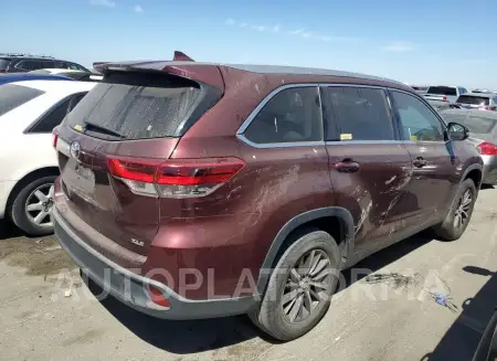 TOYOTA HIGHLANDER 2019 vin 5TDKZRFH1KS309086 from auto auction Copart