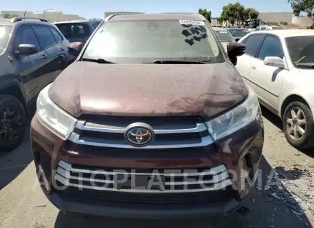 TOYOTA HIGHLANDER 2019 vin 5TDKZRFH1KS309086 from auto auction Copart