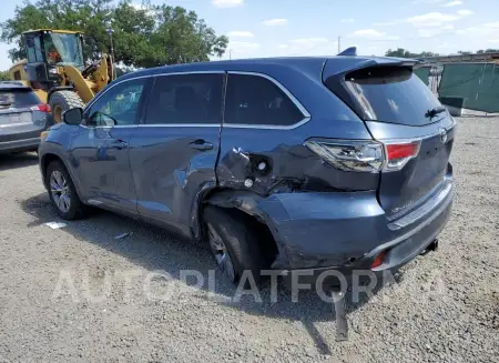 TOYOTA HIGHLANDER 2015 vin 5TDZKRFH8FS108455 from auto auction Copart