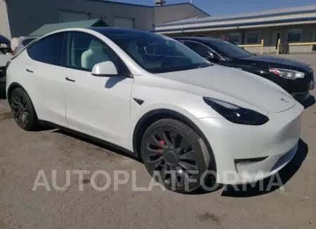 TESLA MODEL Y 2022 vin 7SAYGDEF2NF395152 from auto auction Copart