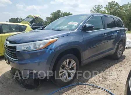 Toyota Highlander 2016 2016 vin 5TDBKRFH5GS245016 from auto auction Copart