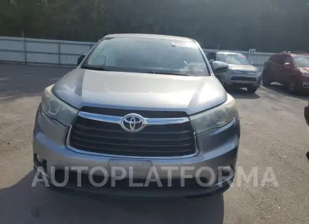 TOYOTA HIGHLANDER 2015 vin 5TDBKRFH8FS075099 from auto auction Copart