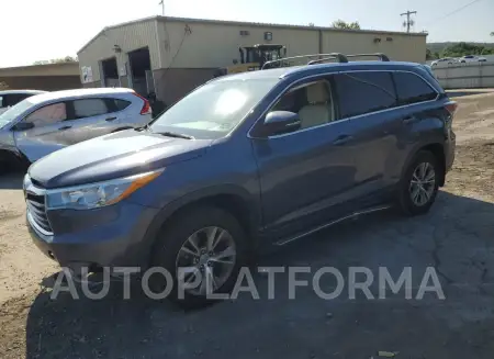 TOYOTA HIGHLANDER 2015 vin 5TDJKRFH1FS079801 from auto auction Copart