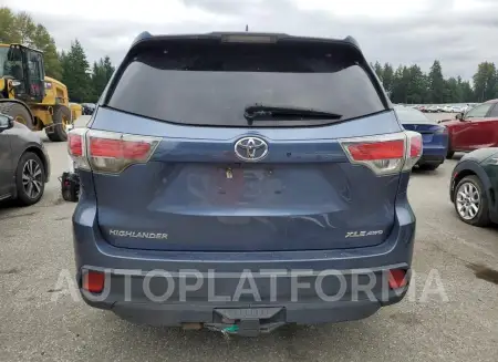 TOYOTA HIGHLANDER 2015 vin 5TDJKRFH4FS220683 from auto auction Copart