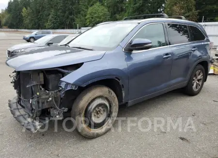 Toyota Highlander 2015 2015 vin 5TDJKRFH4FS220683 from auto auction Copart