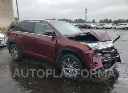 TOYOTA HIGHLANDER 2017 vin 5TDJZRFH1HS403246 from auto auction Copart