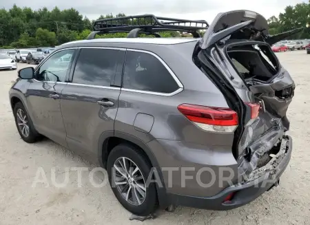 TOYOTA HIGHLANDER 2018 vin 5TDJZRFH1JS544369 from auto auction Copart