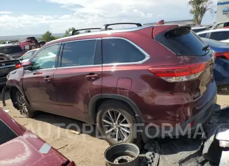 TOYOTA HIGHLANDER 2019 vin 5TDJZRFH6KS934773 from auto auction Copart