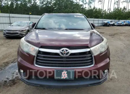 TOYOTA HIGHLANDER 2015 vin 5TDKKRFHXFS101332 from auto auction Copart