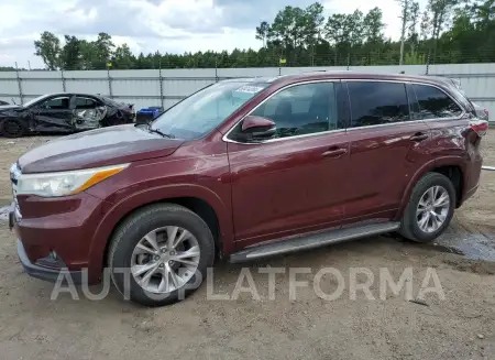 TOYOTA HIGHLANDER 2015 vin 5TDKKRFHXFS101332 from auto auction Copart