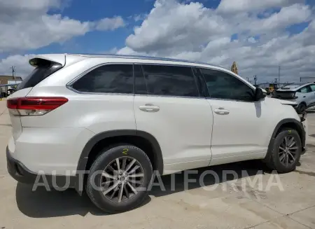 TOYOTA HIGHLANDER 2018 vin 5TDKZRFH6JS535722 from auto auction Copart