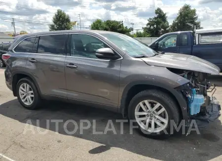 TOYOTA HIGHLANDER 2016 vin 5TDZARFH1GS023039 from auto auction Copart