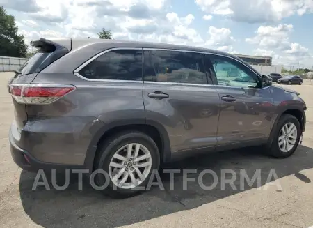 TOYOTA HIGHLANDER 2016 vin 5TDZARFH1GS023039 from auto auction Copart