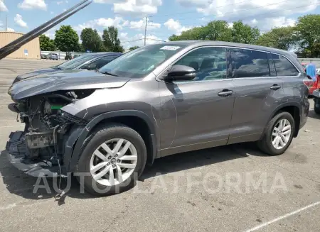 Toyota Highlander 2016 2016 vin 5TDZARFH1GS023039 from auto auction Copart