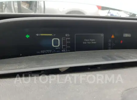 TOYOTA PRIUS 2016 vin JTDKBRFU8G3013749 from auto auction Copart