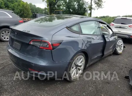 TESLA MODEL 3 2022 vin 5YJ3E1EA2NF303148 from auto auction Copart