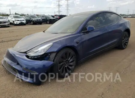 Tesla Model 3 2022 2022 vin 5YJ3E1ECXNF125281 from auto auction Copart