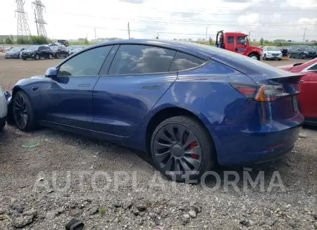 TESLA MODEL 3 2022 vin 5YJ3E1ECXNF125281 from auto auction Copart