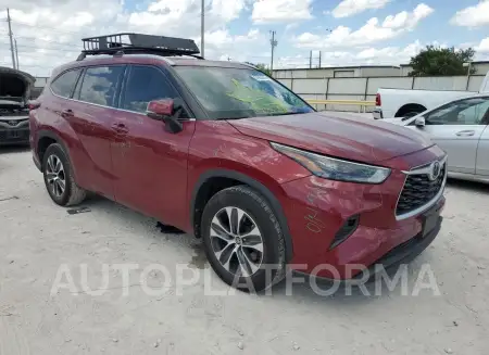 TOYOTA HIGHLANDER 2022 vin 5TDGZRAH7NS100047 from auto auction Copart