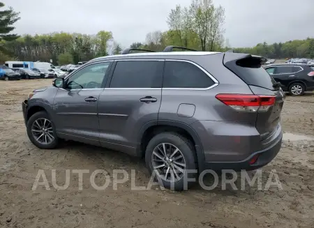 TOYOTA HIGHLANDER 2018 vin 5TDJZRFH6JS531567 from auto auction Copart