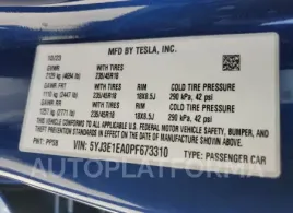 TESLA MODEL 3 2023 vin 5YJ3E1EA0PF673310 from auto auction Copart