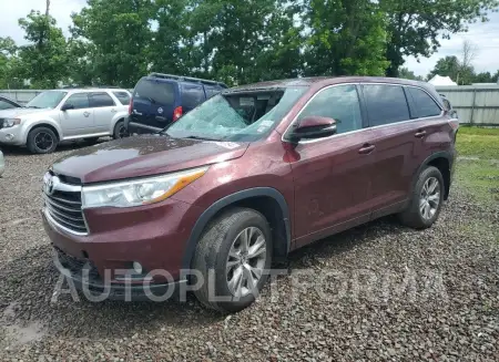 Toyota Highlander 2016 2016 vin 5TDBKRFHXGS307915 from auto auction Copart