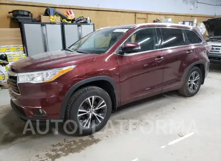 Toyota Highlander 2016 2016 vin 5TDJKRFH5GS312547 from auto auction Copart