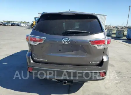 TOYOTA HIGHLANDER 2015 vin 5TDJKRFH7FS201402 from auto auction Copart